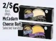 Pioneer Supermarkets McCadam Cheese Bars offer