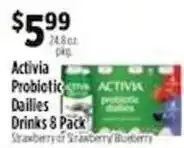 Pioneer Supermarkets Activia Probiotic Dailies Drinks 8 Pack offer