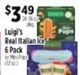 Pioneer Supermarkets Luigi's real italian ice offer