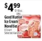 Pioneer Supermarkets Good Humor Ice Cream Novelties offer