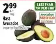 Pioneer Supermarkets Hass Avocados offer