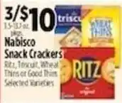 Pioneer Supermarkets Nabisco Snack Crackers offer