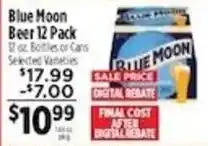 Pioneer Supermarkets Blue Moon Beer offer