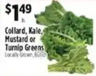 Pioneer Supermarkets Collard, Kale, Mustard or Turnip Greens offer