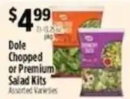 Pioneer Supermarkets Dole chopped or premium salad kits offer