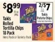 Pioneer Supermarkets Takis Rolled Tortilla Chips offer