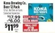 Pioneer Supermarkets Kona Brewing Co. Beer offer