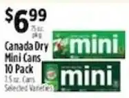Pioneer Supermarkets Canada Dry Mini Cans offer