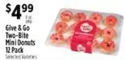 Pioneer Supermarkets Give & Go Two-Bite Mini Donuts offer