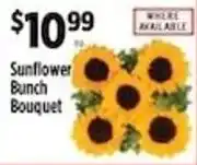 Pioneer Supermarkets Sunflower Bunch Bouquet offer