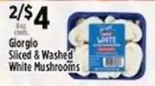 Pioneer Supermarkets Giorgio sliced & washed white mushrooms offer