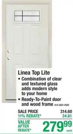 Menards Linea Top Lite offer