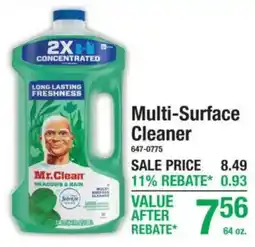 Menards Mr. Clean multi-surface cleaner offer
