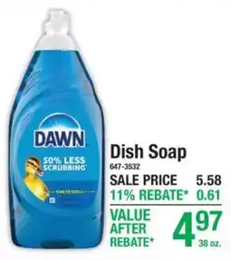 Menards Dawn dish soap offer