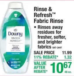 Menards Downy Rinse & Refresh Fabric Rinse offer