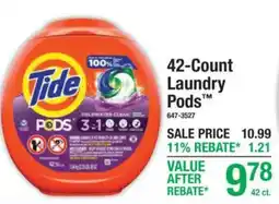 Menards Tide laundry pods offer