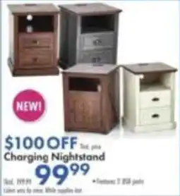 Boscov's Charging Nightstand offer