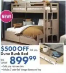 Boscov's Dune Bunk Bed offer