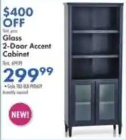 Boscov's Glass 2-Door Accent Cabinet offer