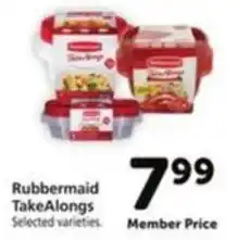 Vons Rubbermaid TakeAlongs offer