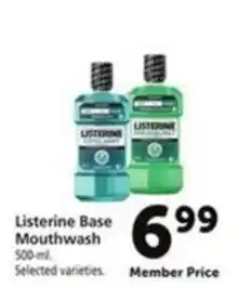 Vons Listerine Base Mouthwash offer