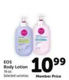 Vons EOS Body Lotion offer