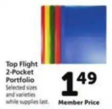 Vons Top Flight 2-Pocket Portfolio offer