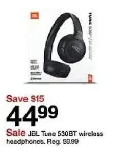Target Jbl tune 530bt wireless headphones offer