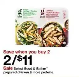 Target Select Good & Gather prepared chicken & more proteins offer