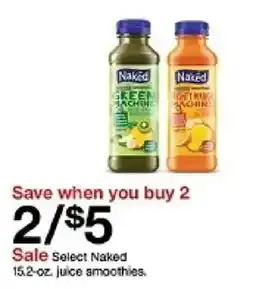 Target Select Naked juice smoothies offer