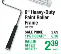 Menards 9" Heavy-Duty Paint Roller Frame offer