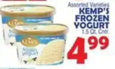 Bravo Supermarkets Kemp's frozen yogurt offer