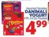 Bravo Supermarkets Danimals yogurt offer