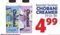 Bravo Supermarkets Chobani Creamer offer