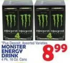 Bravo Supermarkets Monster energy drink offer