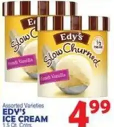 Bravo Supermarkets Edy's ice cream offer