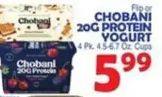 Bravo Supermarkets Chobani Protein Yogurt offer