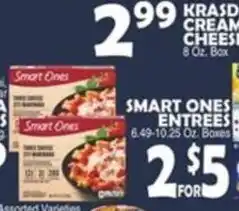 Bravo Supermarkets Smart Ones Entrees offer