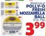 Bravo Supermarkets Polly-O Fresh Mozzarella Ball offer