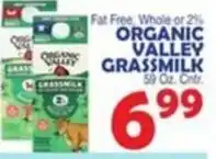 Bravo Supermarkets Organic valley grassmilk offer