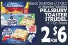 Bravo Supermarkets Pillsbury toaster strudel offer