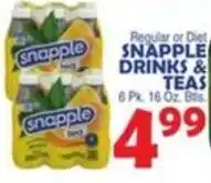 Bravo Supermarkets Snapple drinks & teas offer