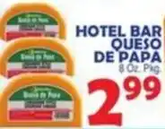 Bravo Supermarkets Hotel bar queso de papa offer