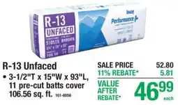 Menards Knauf Performance+ R-13 Unfaced offer