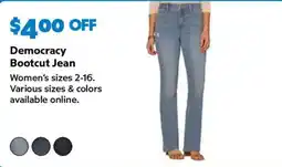 Sam's Club Democracy Bootcut Jean offer