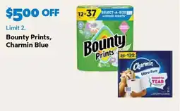 Sam's Club Bounty Prints, Charmin Blue offer