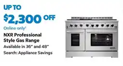 Sam's Club Nxr Professional Style Gas Range offer