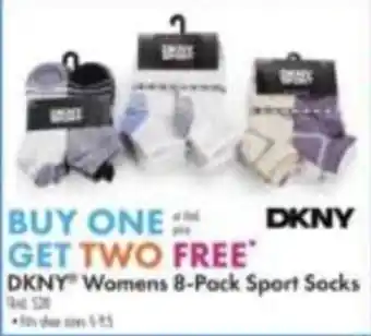 Dkny Womens 8-Pack Sport Socks