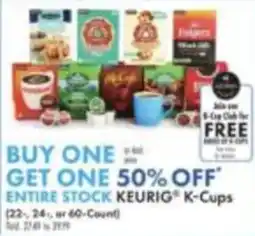 Boscov's Keurig k-cups offer