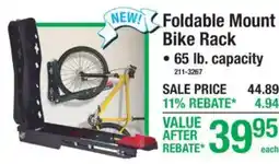 Menards Foldable Mount Bike Rack offer